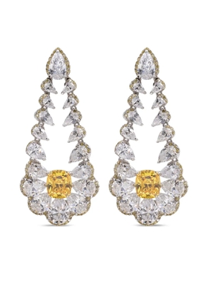 Juwelina Paris Yellow Picard earrings - Silver