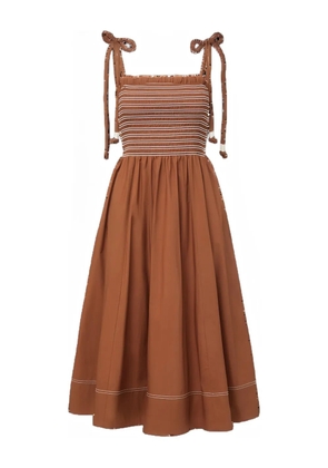 Veronica Beard Kaela cotton dress - Brown