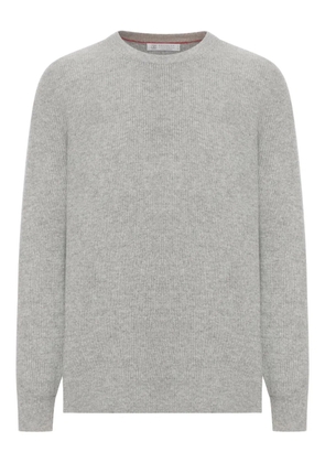Brunello Cucinelli ribbed cashmere sweater - Grey