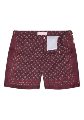 Orlebar Brown Bulldog printed swim shorts - Red