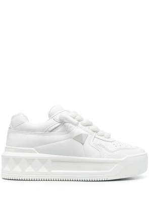 Valentino Garavani One Stud XL leather sneakers - White