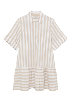 Simkhai Cris striped-pattern mini dress - Neutrals