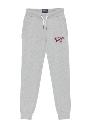 Superdry logo-embroidered track pants - Grey