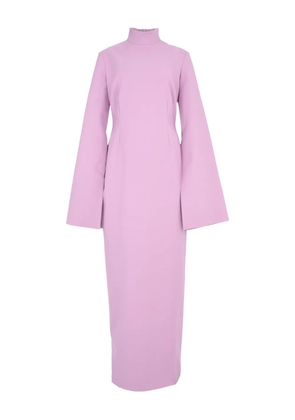 Solace London Josefine funnel-neck maxi dress - Pink