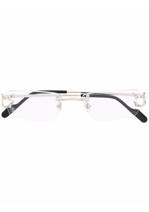 Cartier Eyewear rimless square-frame glasses - Silver
