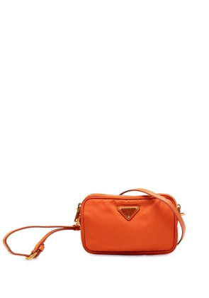 Prada Pre-Owned 2000-2013 Mini Tessuto Double Zip Camera Bag crossbody bag - Orange