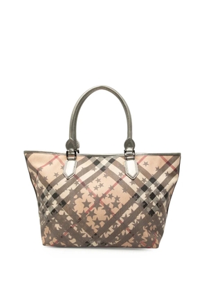 Burberry Pre-Owned 2000-2017 Large Supernova Check Coated Canvas Star Nickie tote bag - Brown
