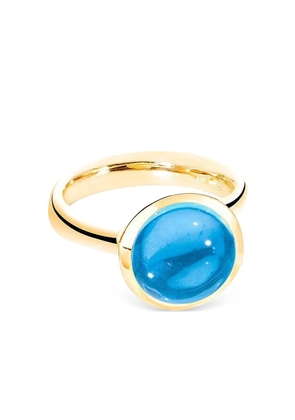 TAMARA COMOLLI 18K yellow gold Bouton swiss topaz ring - Blue