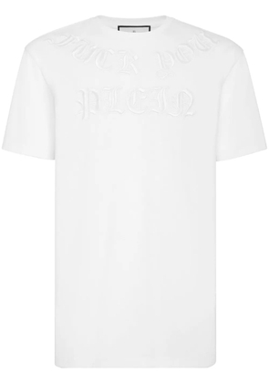 Philipp Plein Gothic logo-embossed T-shirt - White
