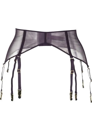 Maison Close sheer garter belt - Purple