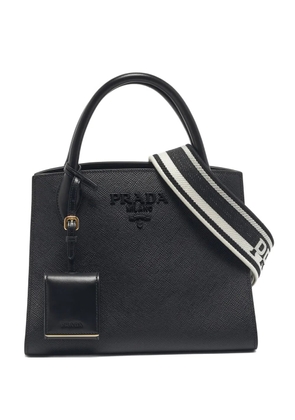 Prada Pre-Owned monochrome leather tote - Black