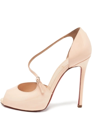 Christian Louboutin Pre-Owned 120mm leather sandals - Neutrals
