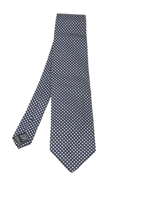 Gianfranco Ferré Pre-Owned checkered silk tie - Blue