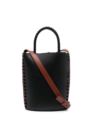 Chloé colour-block leather bucket-bag - Black
