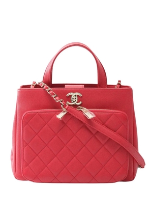 CHANEL Pre-Owned 2018 Small Quilted Caviar Business Affinity satchel - Red