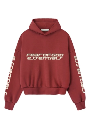 FEAR OF GOD ESSENTIALS logo hoodie - Red