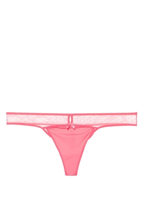 Marlies Dekkers Peekaboo bow-detail thong - Pink