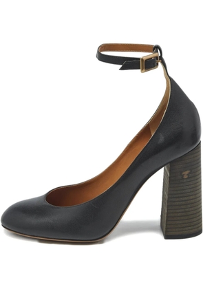 Chloé Pre-Owned Harper block-heel pumps - Black