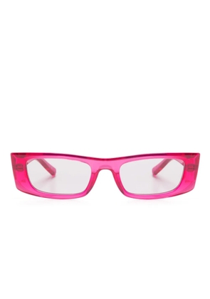 Saint Laurent Eyewear rectangle-frame sunglasses - Pink