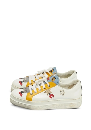 Prada Pre-Owned robot leather low-top - White