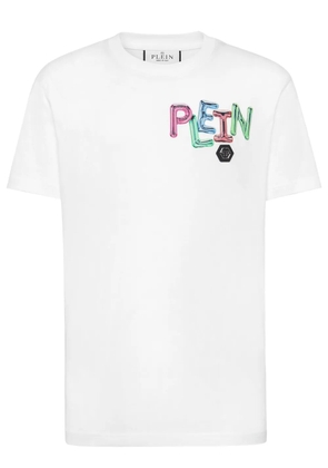 Philipp Plein logo-print cotton T-shirt - White