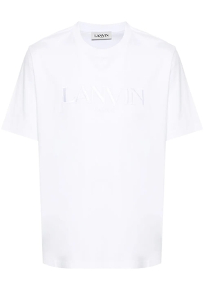 Lanvin logo-embroidered cotton T-shirt - White