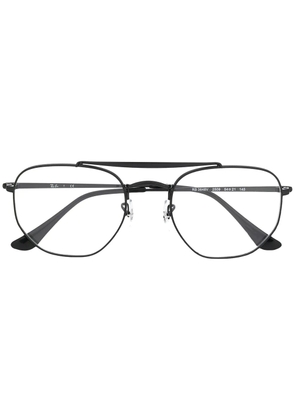 Ray-Ban top bar round glasses - Black