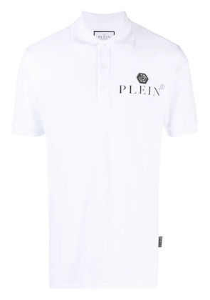 Philipp Plein Iconic piqué cotton polo shirt - White