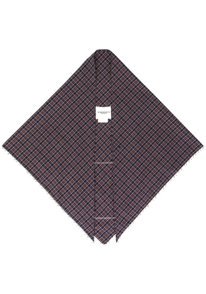 Takahiromiyashita The Soloist Grunge print scarf - Red