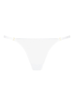 Maison Close Corps à Corps sheer thong - White