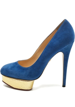 Charlotte Olympia dolly platform pumps - Blue