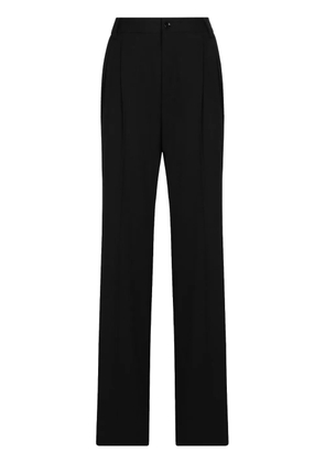 Dolce & Gabbana box-pleat high-waisted trousers - Black