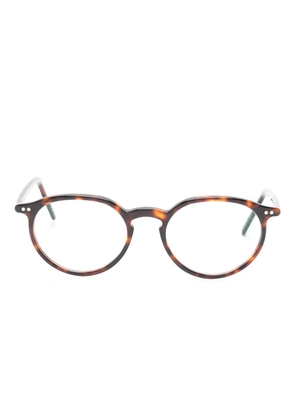 Lunor round-frame glasses - Brown