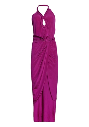 Johanna Ortiz Adinkra halterneck maxi dress - Purple