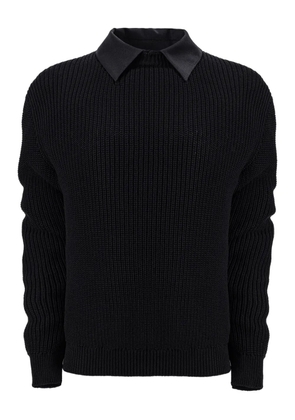MEDEEA collared sweater - Black