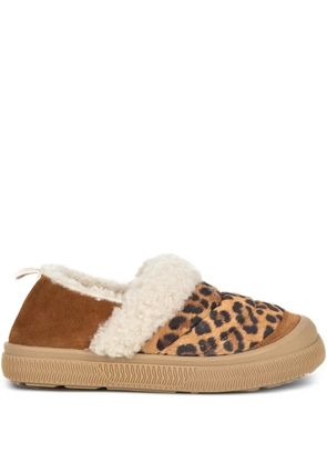 Voile Blanche leopard-print slip-on sneakers - Brown
