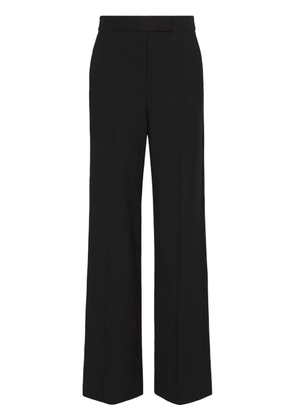 Proenza Schouler crepe pressed-crease tailored trousers - Black