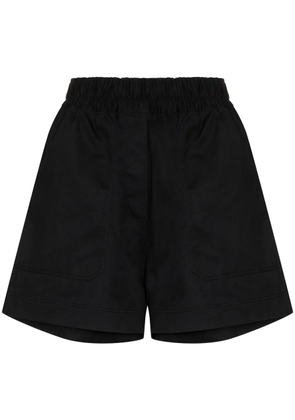 Lee Mathews Drill elasticated-waist shorts - Black