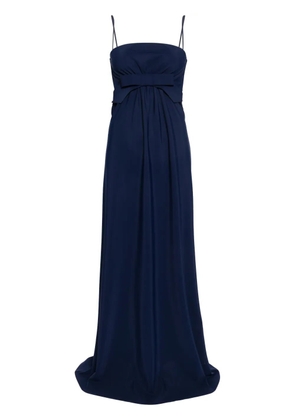 CHIARA BONI La Petite Robe Alga bow-detail maxi dress - Blue