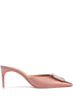 Malone Souliers Mona 70mm satin mules - Pink
