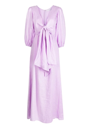 Faithfull the Brand Mia linen maxi dress - Purple