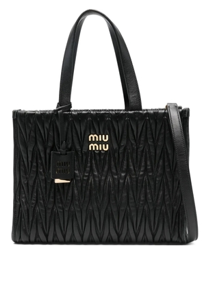 Miu Miu Pre-Owned leather tote bag - Black