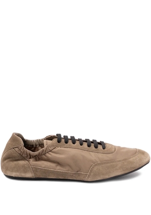 Prada lace-up low-top sneakers - Brown