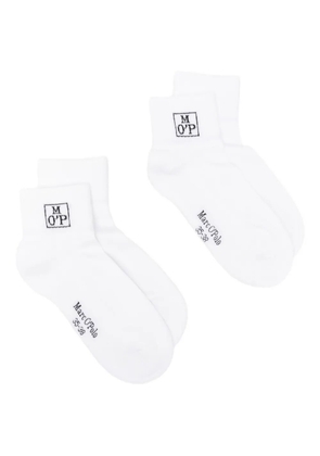 Marc O'Polo logo-jacquard socks (pack of two) - White