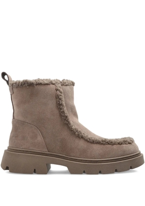 Inuikii shearling-trim ankle boots - Neutrals