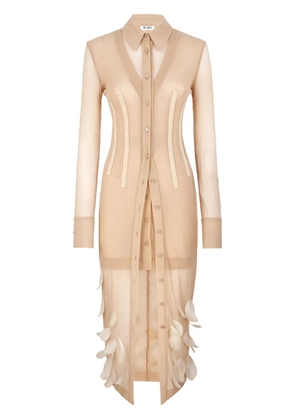 The Attico long sleeve dress - Neutrals