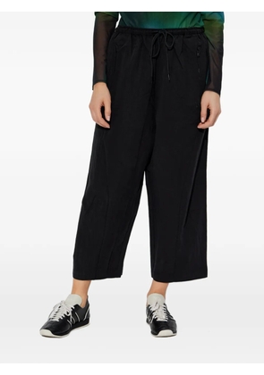 Y-3 elasticated cropped trousers - Black