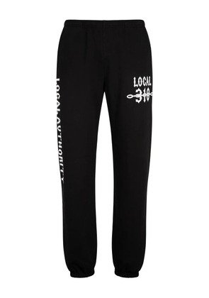 Local Authority chain-print track pants - Black