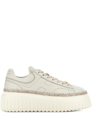 Hogan glitter-detail platform sneakers - Neutrals