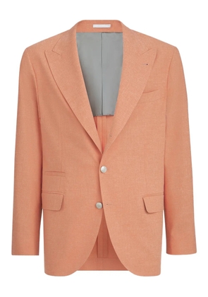 Brunello Cucinelli peaked-lapels blazer - Orange